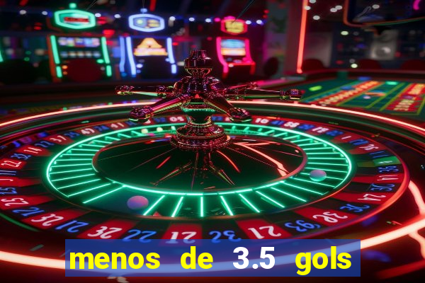 menos de 3.5 gols o que significa